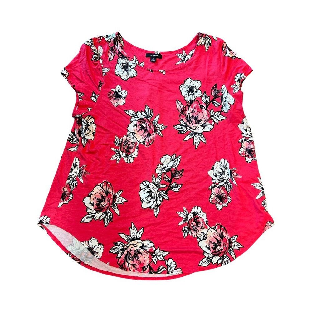 Alfani hot Pink Floral shirt